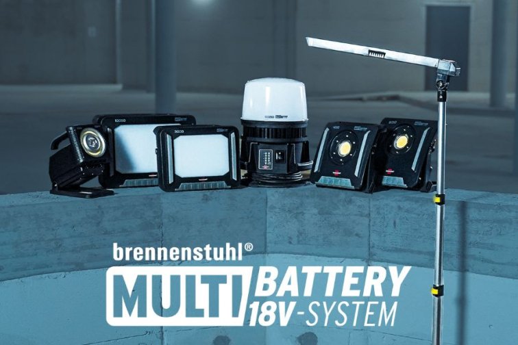 New powertool brands in the Brennenstuhl Multi Battery 18V System
