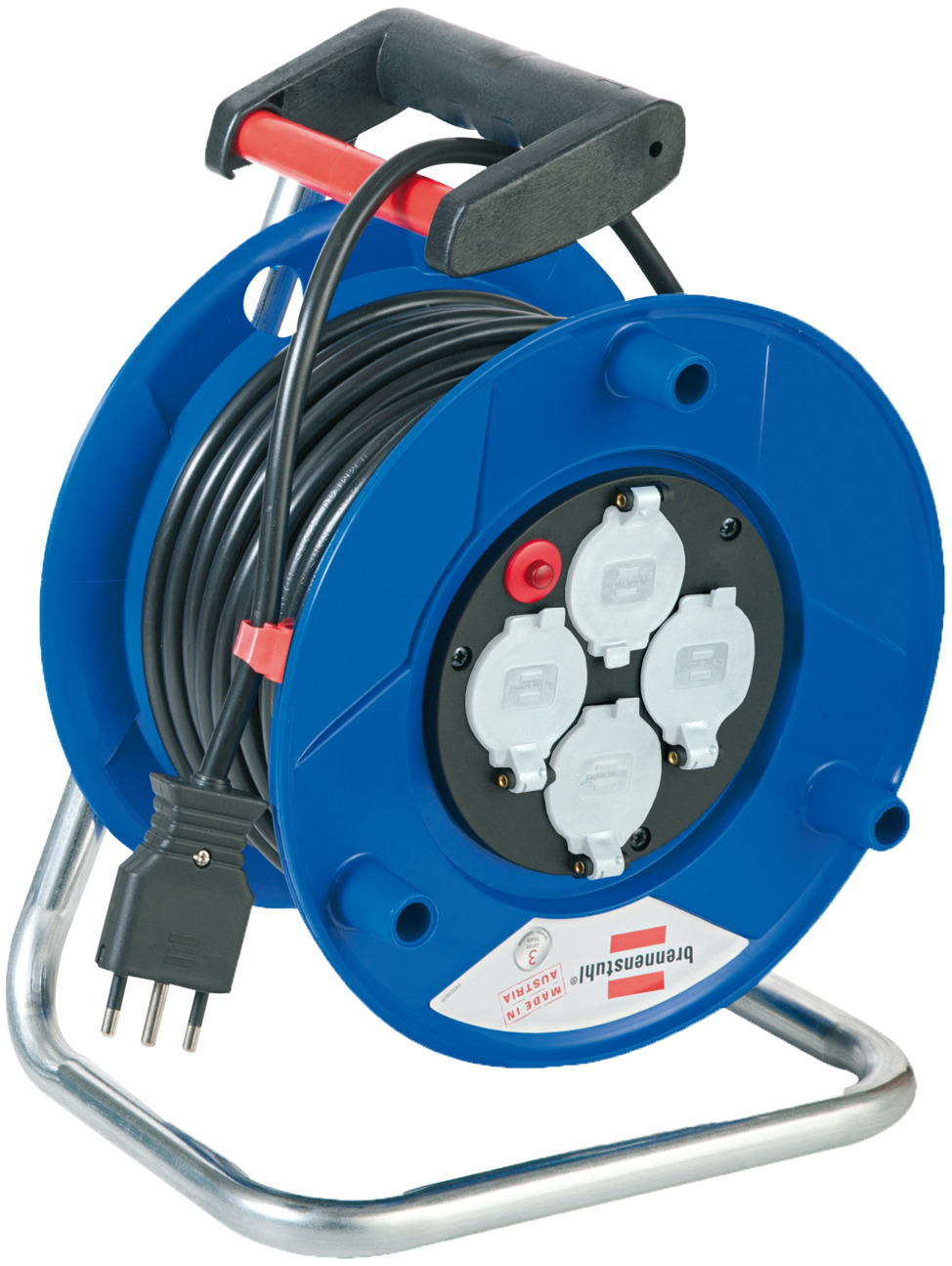 Bobina Avvolgicavo Brennenstuhl 25m - Presa Tripla Con Protezione Sovraccarico - Foto 2