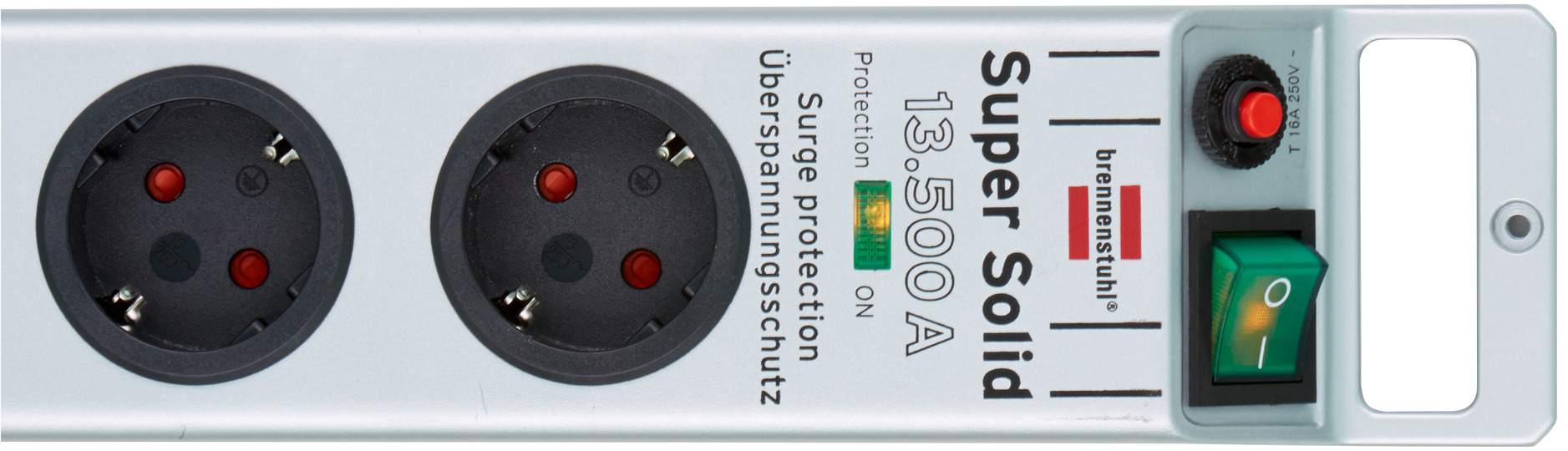 DELPHI Presa Da Incasso Doppia Con Telaio, Argento, 230V/16A, Protezione Contatti, Ideale Per Elettricisti