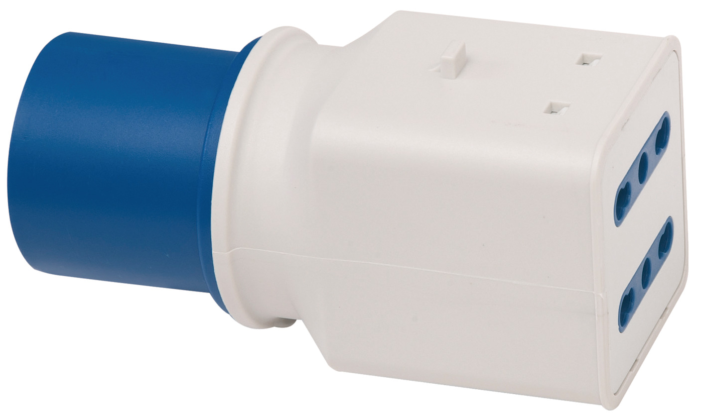 Adattatore Elettrico Brennenstuhl CEE 16A - 3 Prese (2 IT 10/16A + 1 DE 16A), IP44 Per Esterno - Foto 5