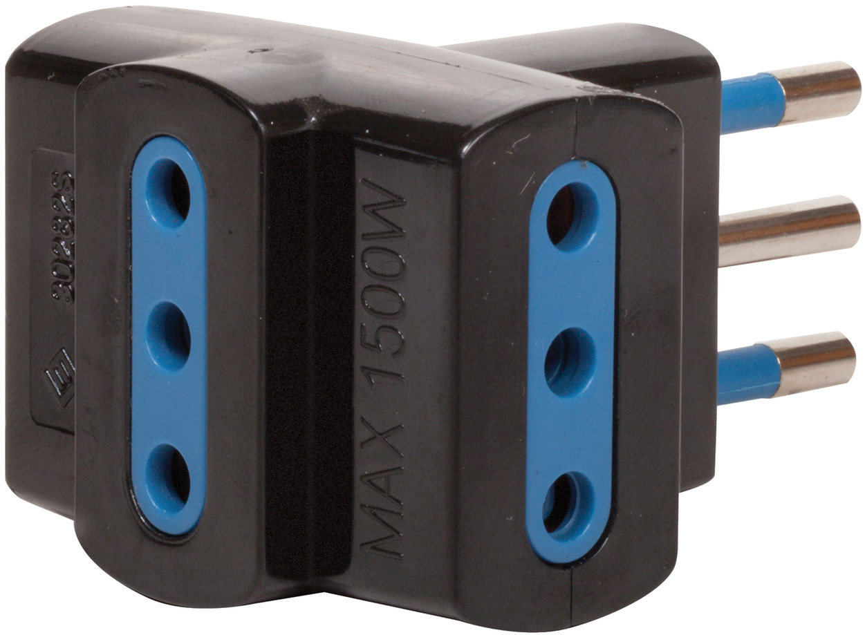 Spina Elettrica Brennenstuhl 10A 2P+T 250V Nero - Presa Italiana Standard - Foto 3