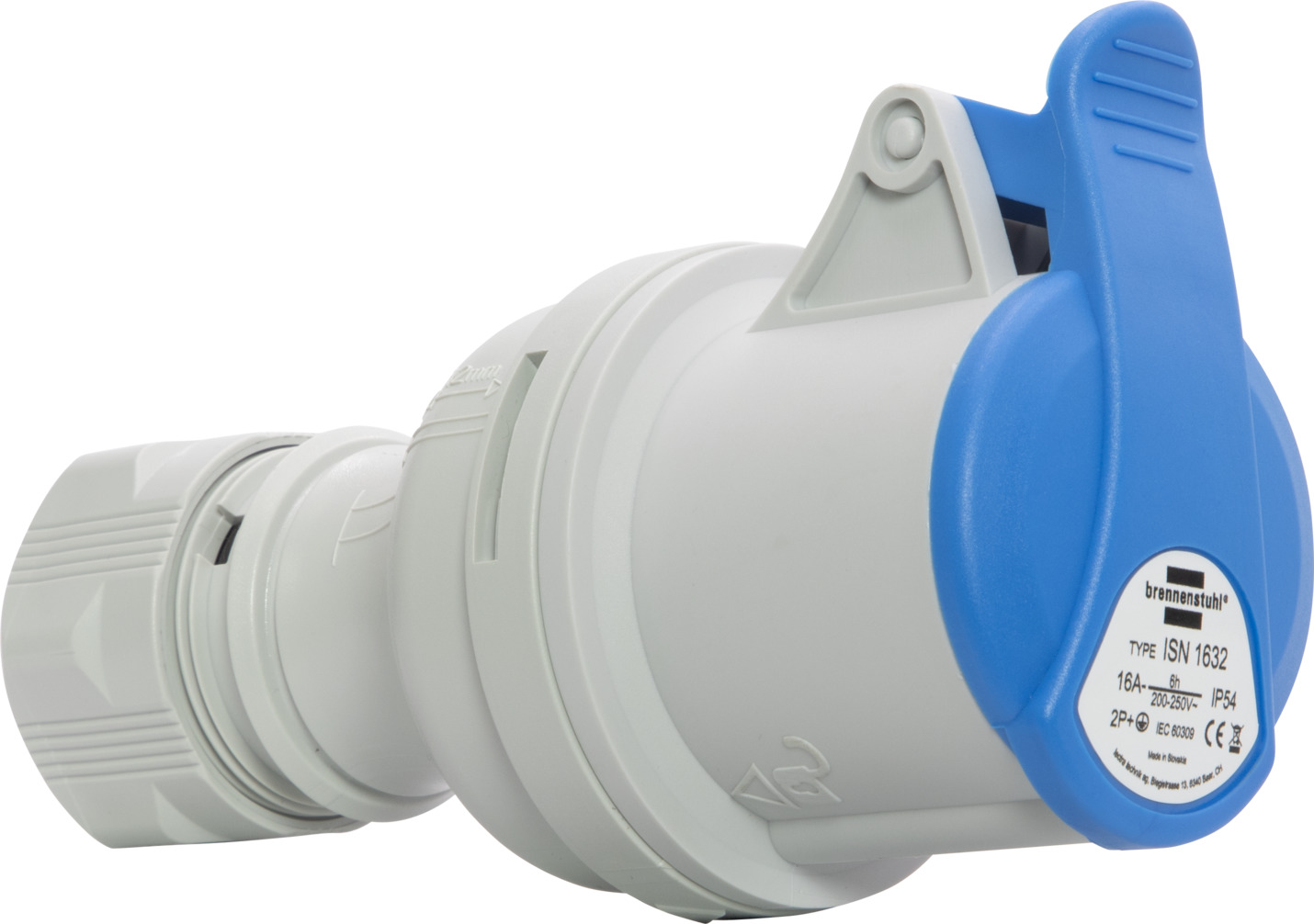 Presa CEE Esterna IP44 16A 3 Poli Bianca Per Camper E Roulotte - Gearmonster