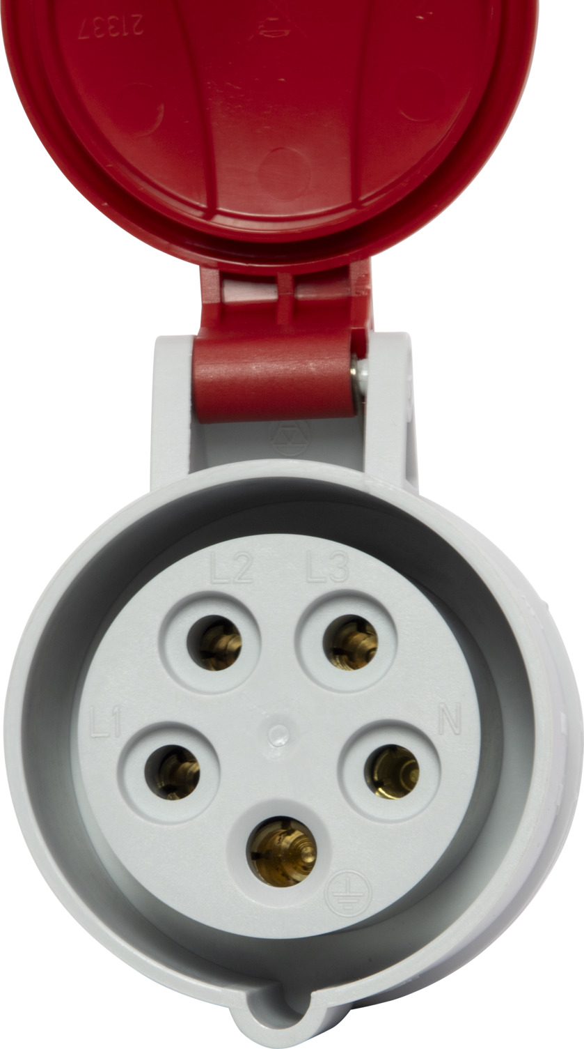 Presa Esterna CEE, Bianca, Antispruzzo 200-250 V, 16 A, 3 Poli