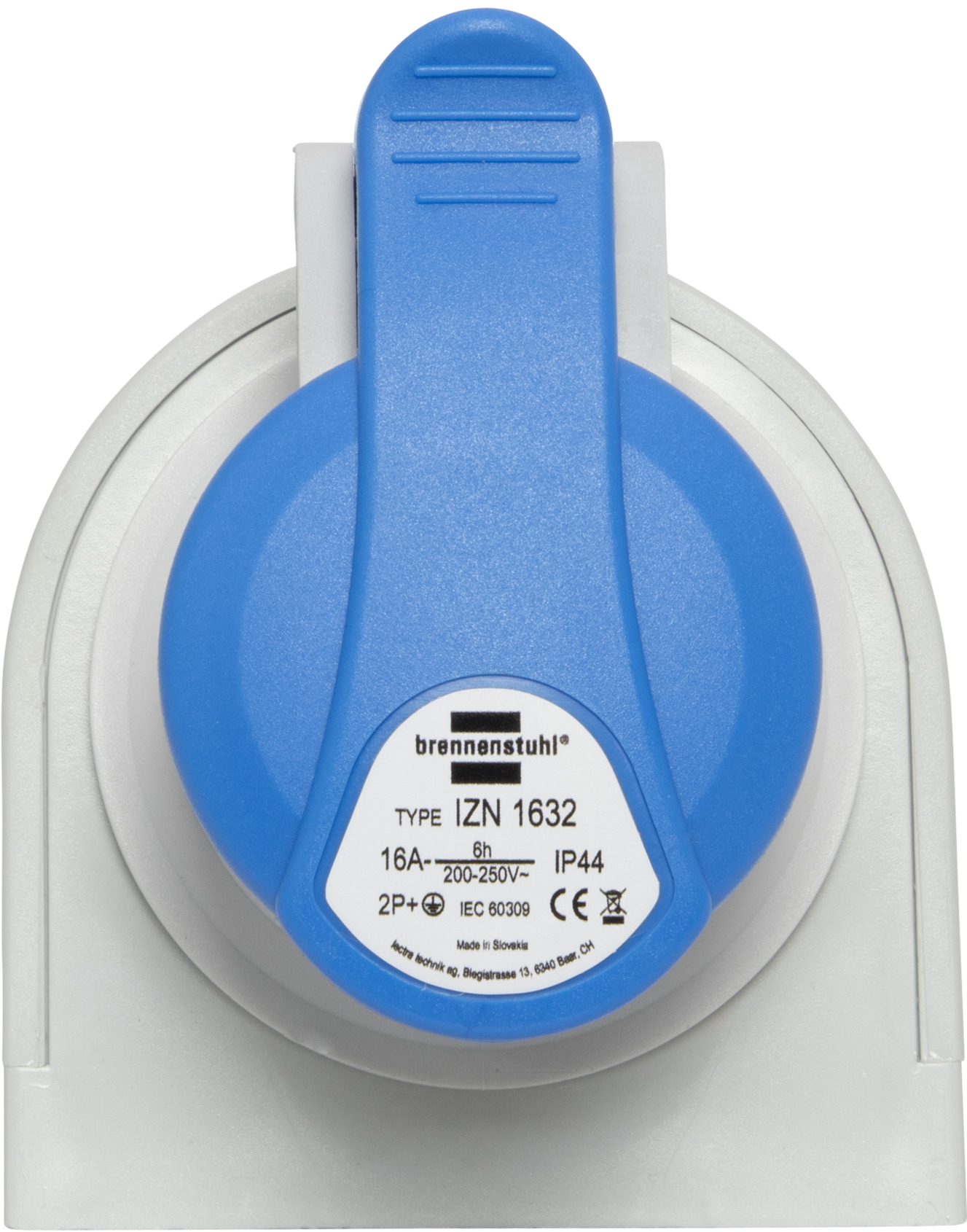 Spina Industriale Brennenstuhl CEE 3 Poli Da Muro 16A/230V - Impermeabile IP44 Per Esterni, Cantieri E Uso Professionale - Foto 4