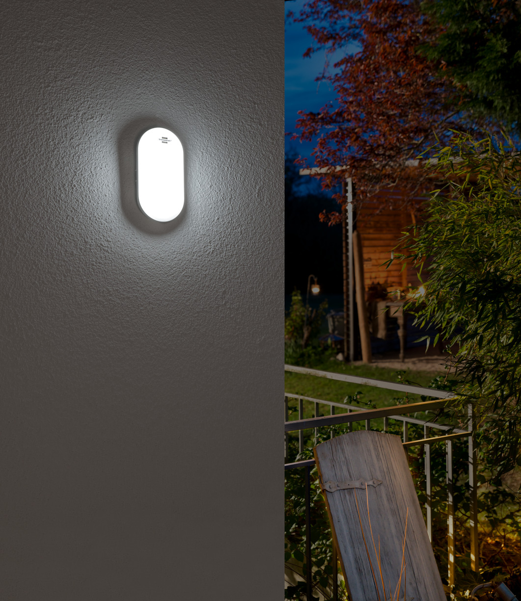 Brennenstuhl® - LED Ovalleuchte OL 1650 1680lm, Weiss, IP65
